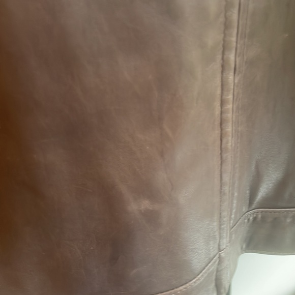 COPY - Vintage Polo Ralph Lauren Brown Soft Premium Leather Jacket Zip Up Coat … - Picture 7 of 11